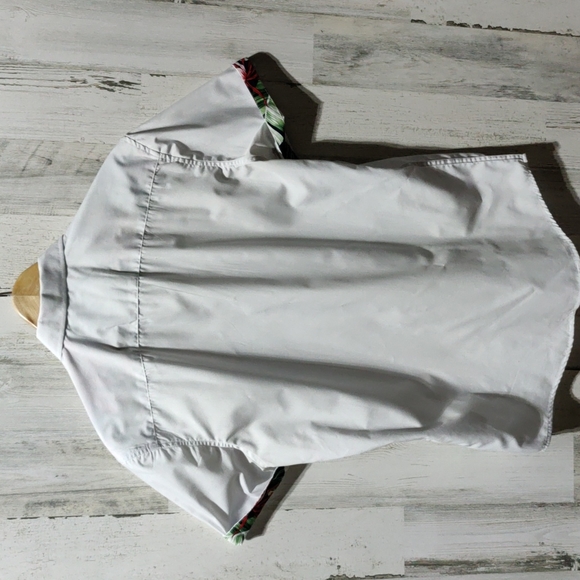 Craft+Flow Voyage Floral Accent Button Up Shirt Pocket Men's Medium - Picture 6 of 8